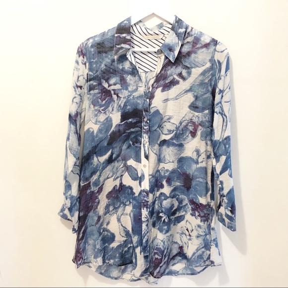 Sheer and flowy Soft Surroundings tunic - Picture 5 of 7